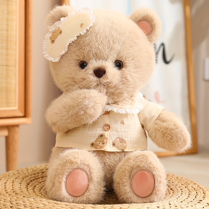 popular kawaii rabbit teddy bear plush toys soft Temu