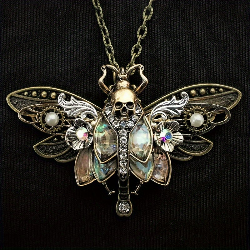 

Pendant Necklace Skull And Synthetic Zirconia, Alloy No-plating, For Women, , All - Halloween Jewelry