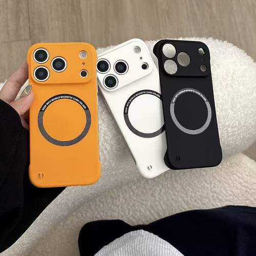 phone case for iphone 17 16 15 14 13 12 11 pro max 14 15 16plus xr x xs 7 8plus luxury ultra thin bezel free wireless charging phone protection case
