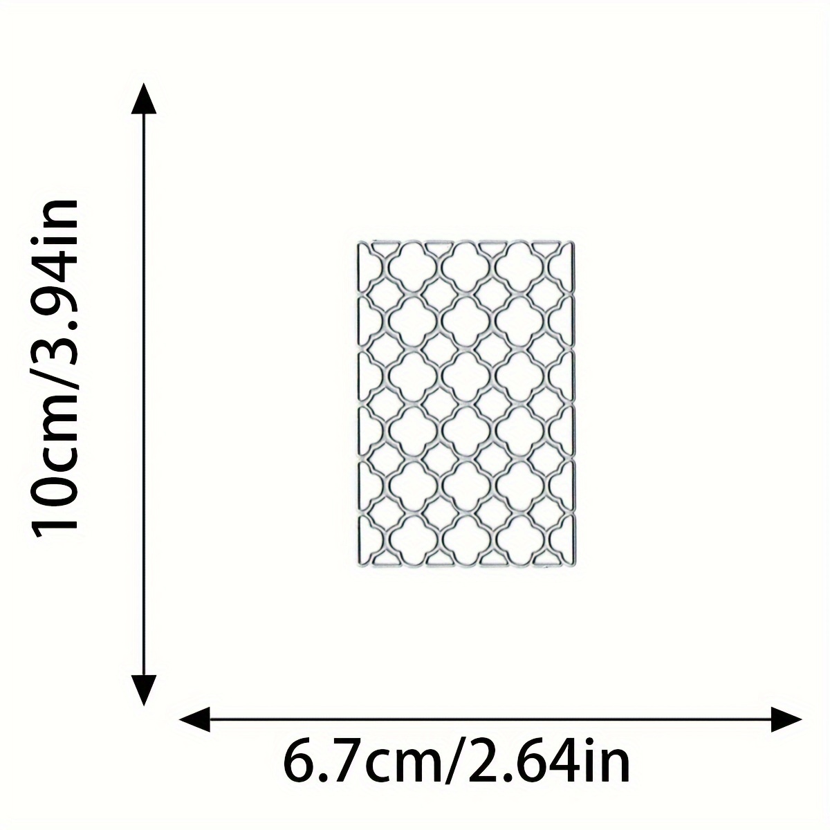1pc Hollow Greeting Card Background Frame, Grid Card Background Cutting Die, Carbon Steel Embossing Die For Scrapbooking, Diy Craft Cutting Mold, Album, Making Cutting Die