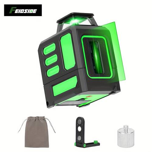 2 5 line self leveling laser level kit compact cross line laser level with green beam 360 magnetic base portable laser leveler for construction remodeling picture hanging unique holiday gifts