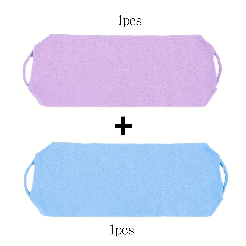 TEMU Ensemble de 2 Gommages Exfoliants Épaissis pour le Dos à , Serviette de Bain Nettoyante en