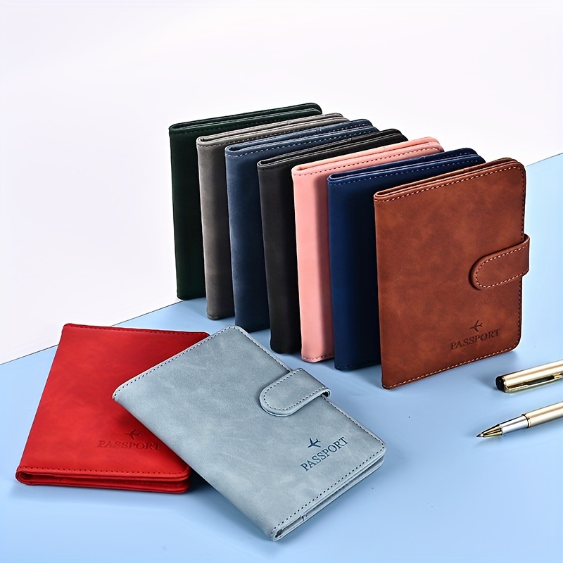 

Passport Cover Passport Protector Pu Leather Passport Holder With Card Slots, With Sim Card Slots