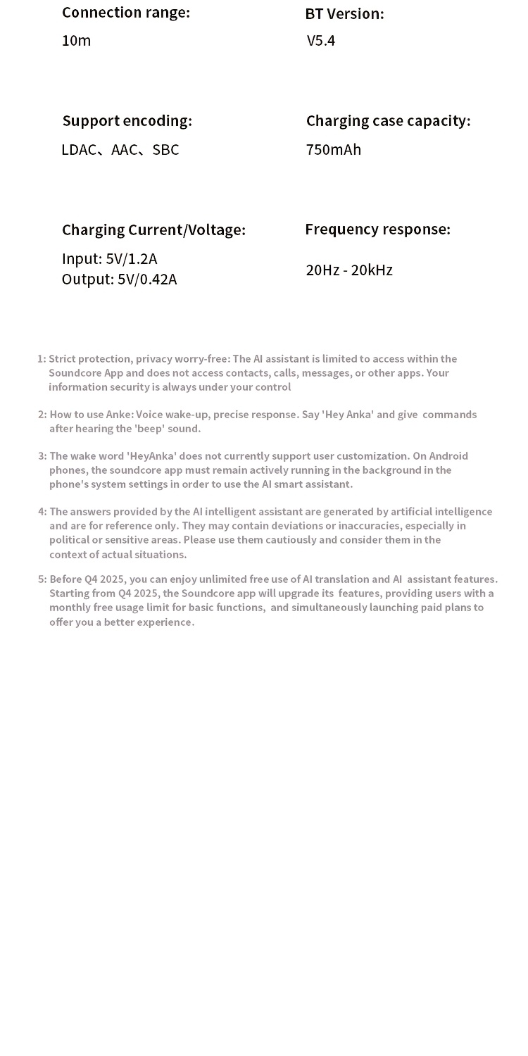 Soundcore by Anker Leap Line Plus Over-Ear AI Slimme Headset, Intelligente Realtime Vertaling, AI Simultaan Tolken, Open-Ear Draadloze Koptelefoon, Lange Batterijduur, Geschikt voor Sport, Hardlopen, Reizen en Uitjes