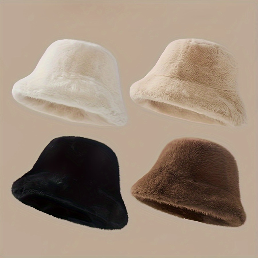 

Chapeau Seau Doublé en Chic pour Femme - Casquette de Pêcheur Confortable et Chaude pour l'Hiver, Style Décontracté Coupe-Vent pour l'Extérieur