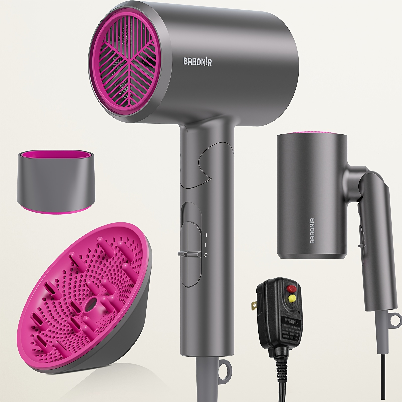 TEMU Quickdrying Hair Dryer Featuring A Diffuser For Curly Hair 1875w Professional Blow Dryer Suitable For Women And Men Lightweight And Powerful TEMU Quickdrying Hair Dryer Featuring A Diffuser For Curly Hair 1875w Professional Blow Dryer Suitable For Women And Men Lightweight And Powerful