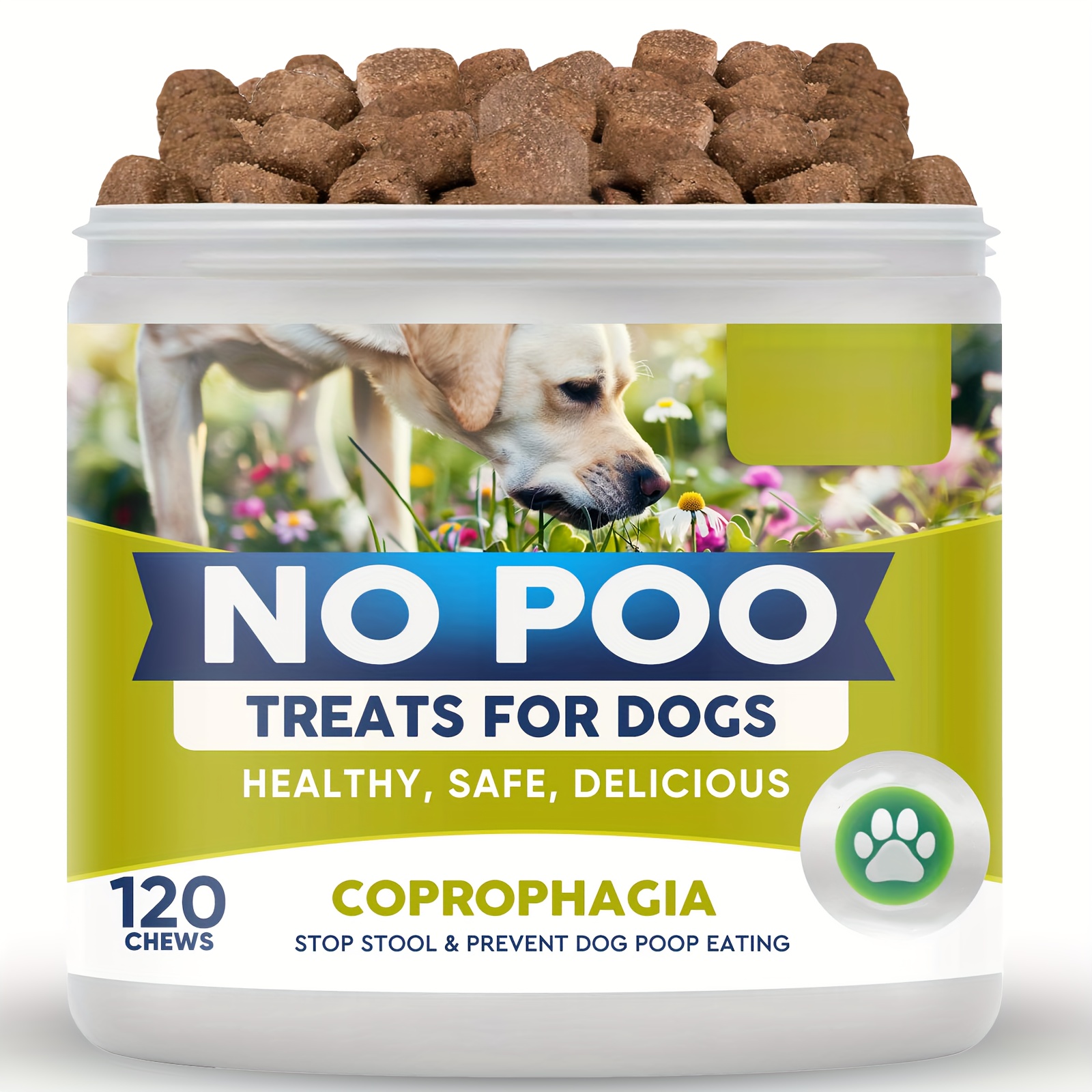 

120 Chews No Poo Chews For Dogs, Coprophagia Deterrent For Dogs, Clean