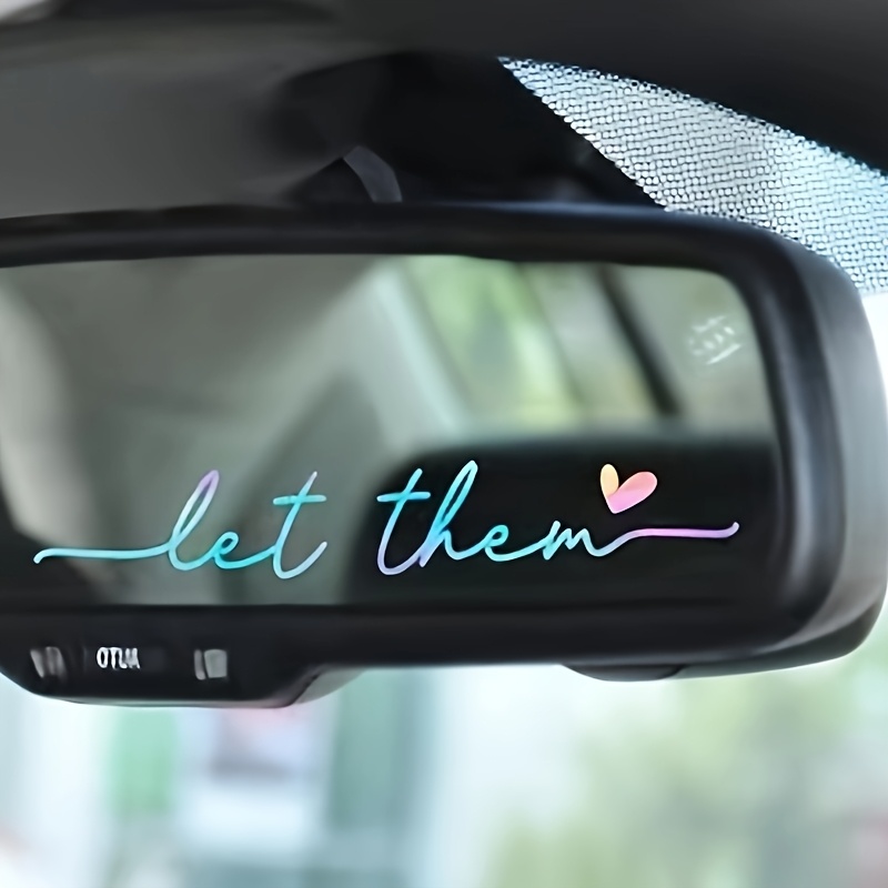 

Let " Vinyl Car Mirror Decal - Style, -adhesive Installation, Single-use Auto And Motorcycle Accessory