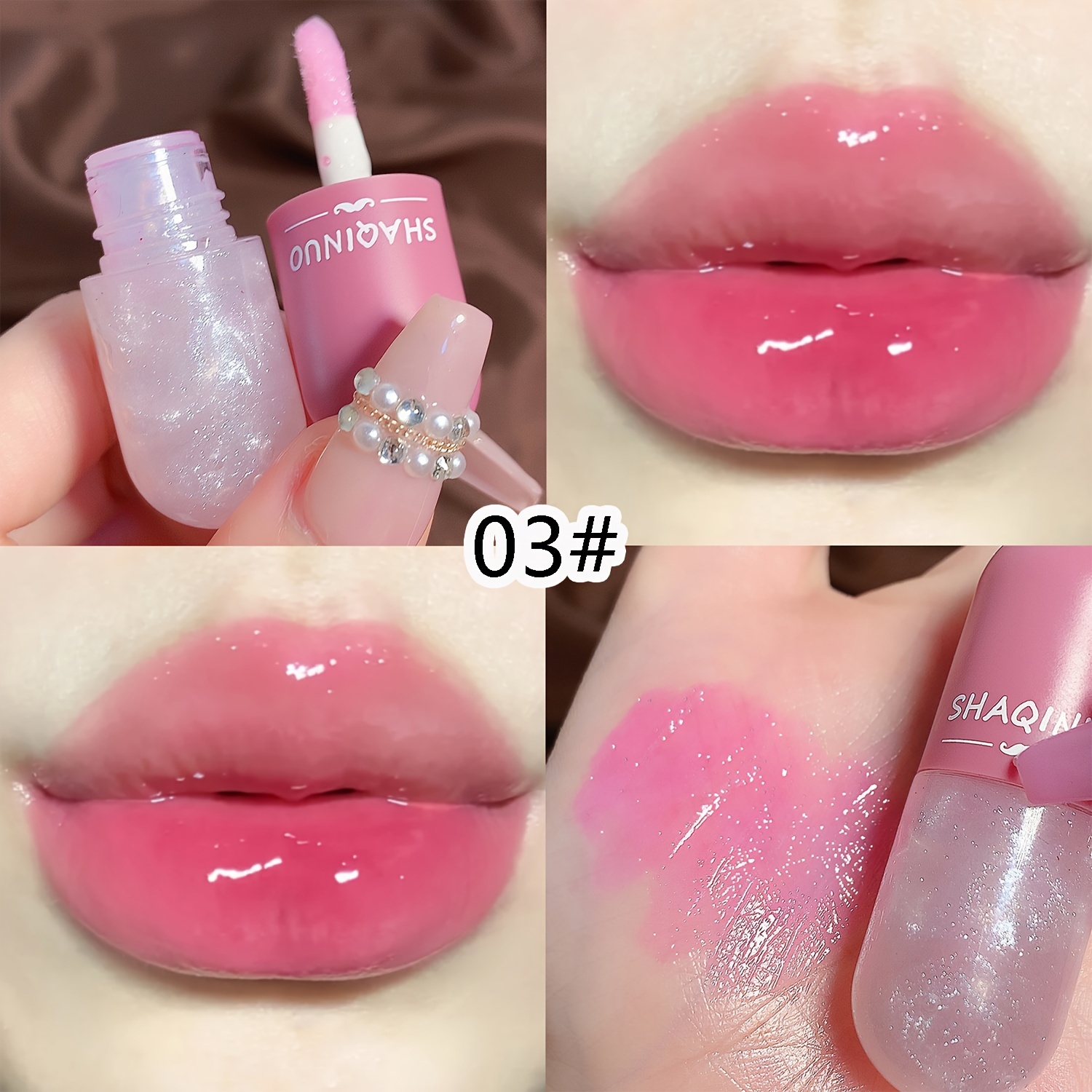 Hydrating Berry-Shade Lip Balm - Nourishing & Moisturizing, Anti-Dryness, Perfect for Daily Wear & Valentine's Gift, Color-fixing, Lip Oil