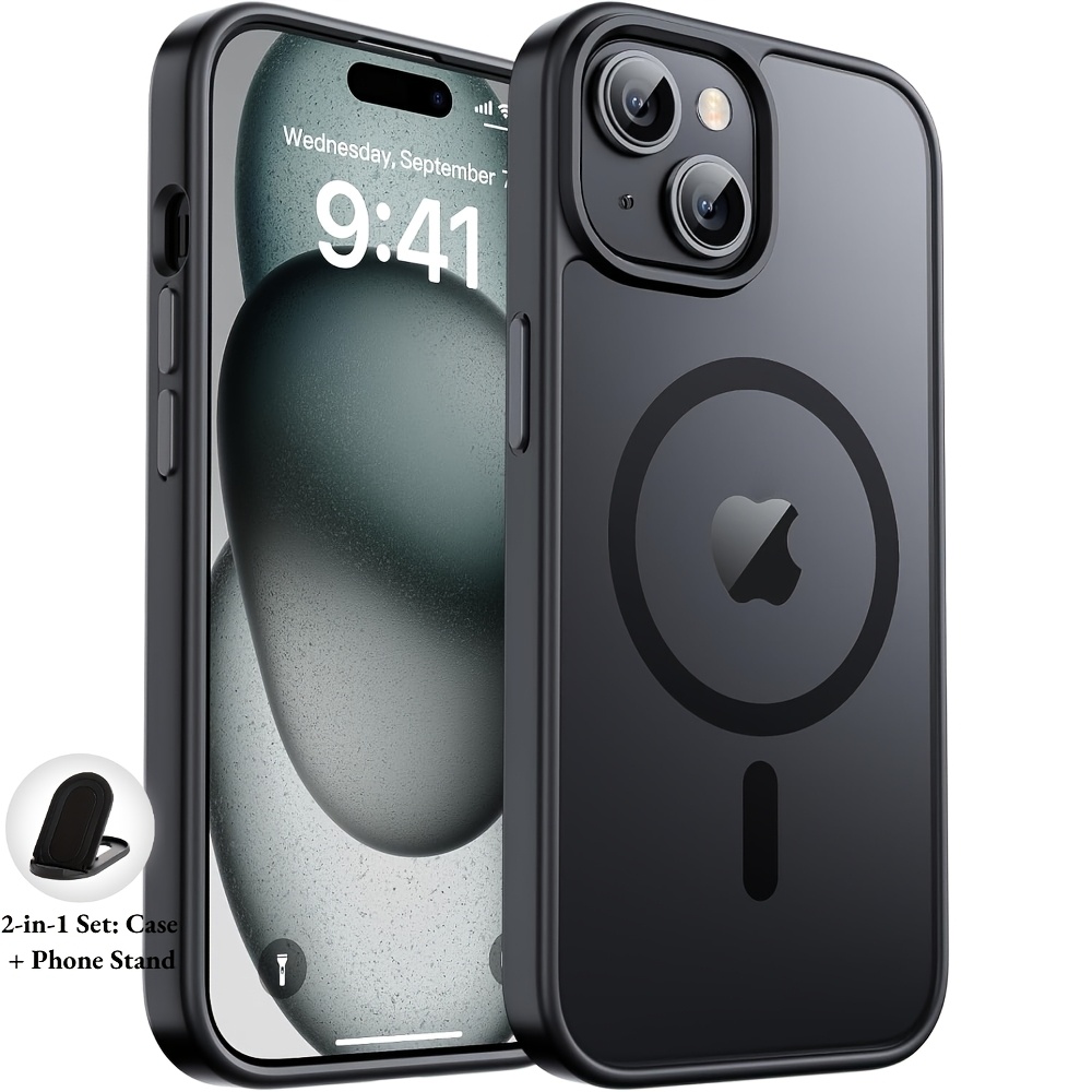 TEMU Phone Case - 2026 Premium Magnetic Wireless Charging Phone Case Designed For For Iphone, Including 17, 17 Pro, Pro Max, 16, 15, 14, 13, 12, And