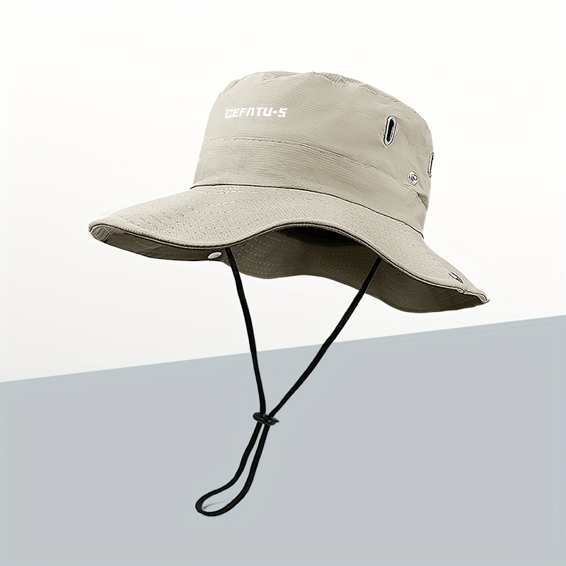 /3pcs Wide Brimmed Sun Hat, Men'S Outdoor Hat, Soft And Breathable, Sun Protection Three Piece Set, Sun Protection Face Mask, Sun Protection Ice Sleeve Cover, Suitable for Outdoor Travel And Outdoor Work, Without Battery
