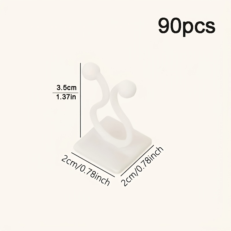 90pcs Garden Plant Climbing Wall Clips, Self-adhesive Vine Holders For Securing Plants To Climbing Walls