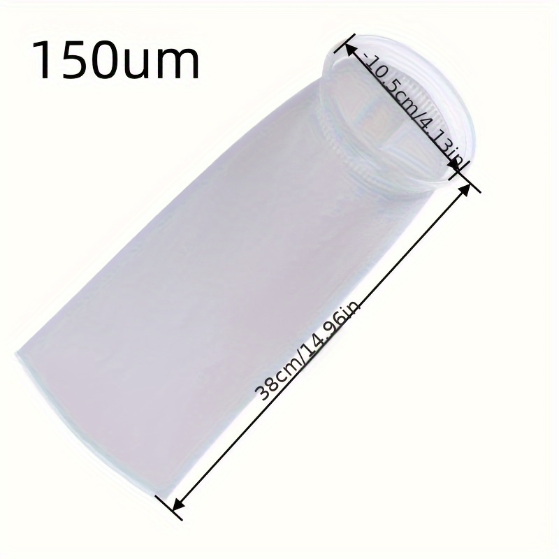 E-shop Leichte 150um Aquariumfiltersocken - Leicht zu reinigende - für Fischtanks & Meeres-Sumpen, Filterbeutel, Filz