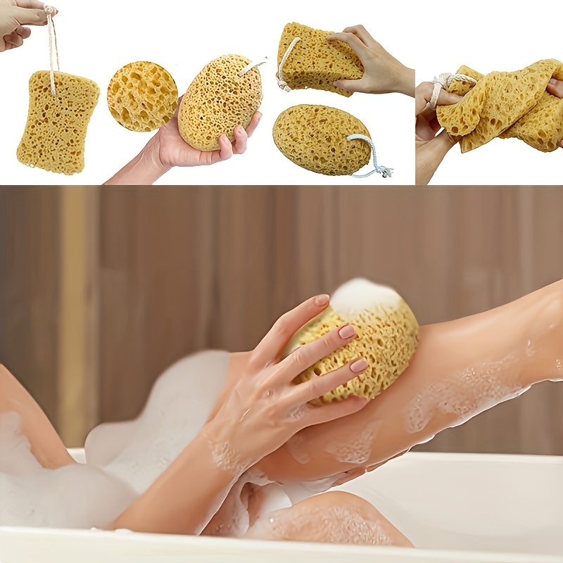 Natural Loofah Exfoliating Body Scrubber Luffa Sponge Pads