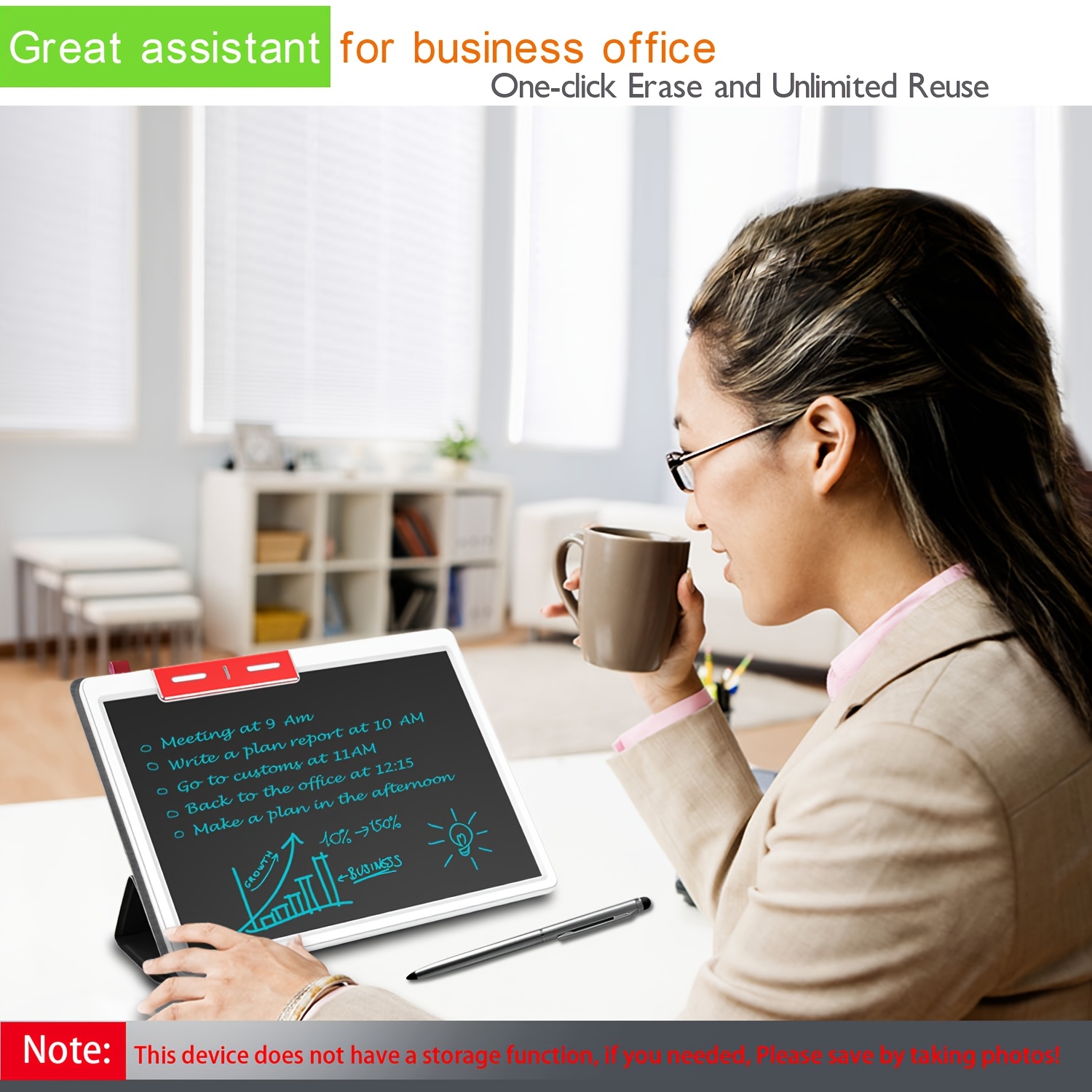 10-Inch INNoreBoard Electronic Writing Tablet with Stylus