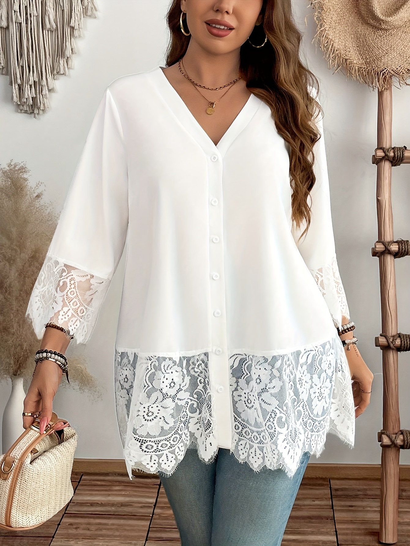 Tissu En Dentelle Guipure à Bords Festonnés Pour Mariée Blanc – Au