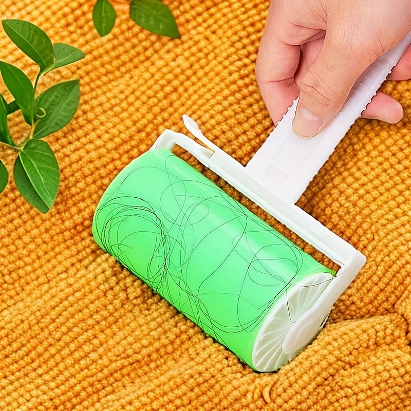 TEMU 1pc Washable & Reusable Lint Roller For - Sticky Hair Remover Brush With Ergonomic Handle, Washable Pet Hair Removal Tool For Furniture,