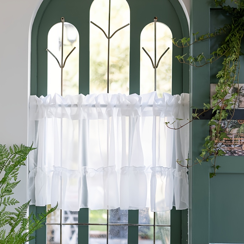 Tende Oscuranti Corte Per Cucina PANELSBURG - Bianco, 80x107 Cm, Set Da 2, Termiche