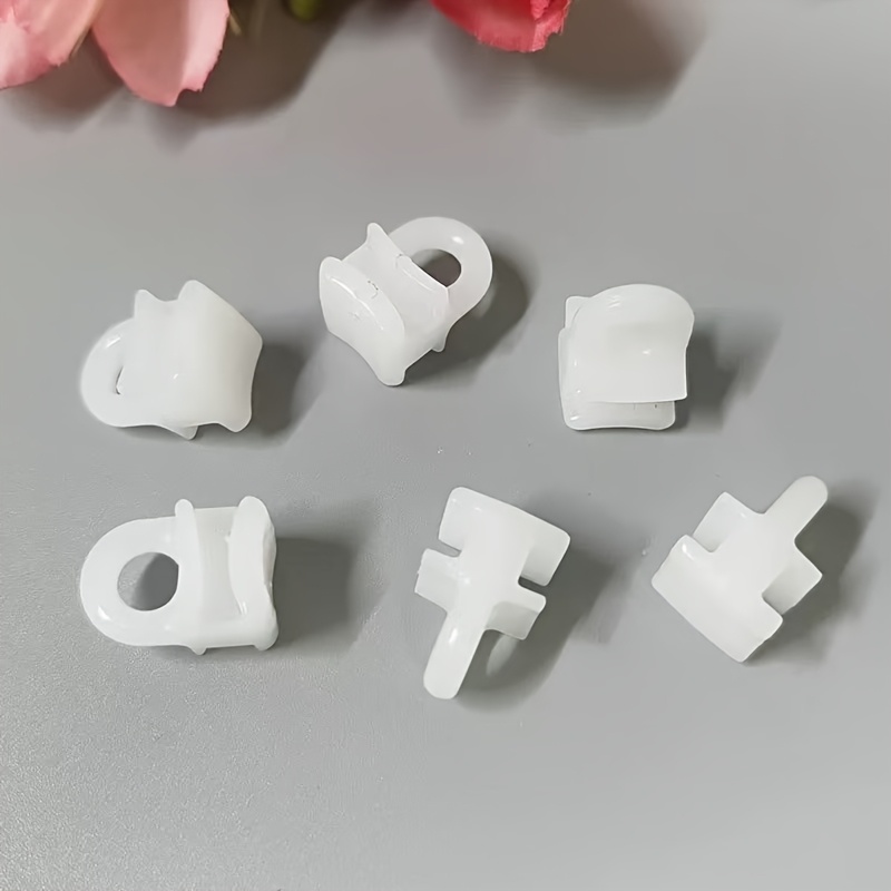 Duschvorhang-Haken & Gleiter Set – 50 Haken + 50 Gleiter, Edelstahl, Für Standard-Schienen