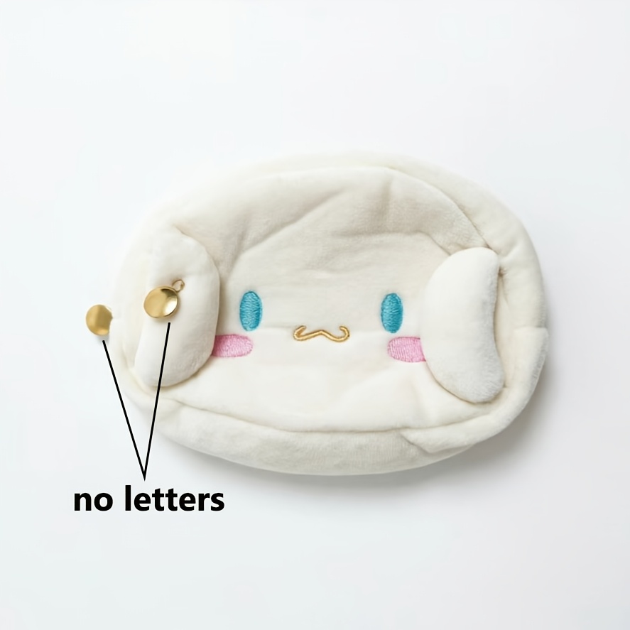 For Large Capacity Cartoon Pencil Case, Cute Plush Makeup Bag, Desk Storage Box And Organizer, Study Tool Helper, Ideal Gift, Polyester, Lightweight, Solid Color, Zipper Pocket