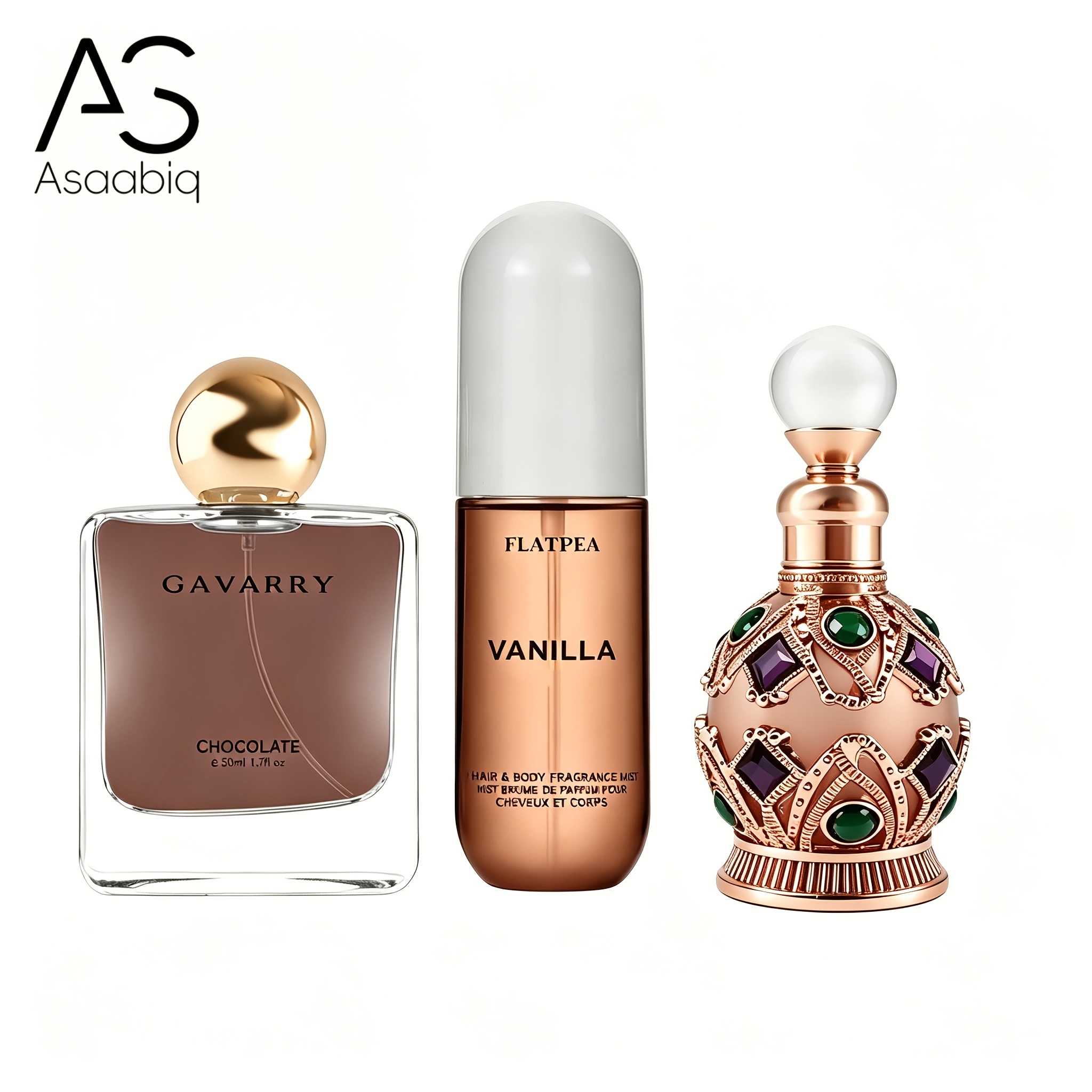 Image of 3pcs Oriental Gourmand Women's Perfume Set, Combining Sweet, Warm Notes With , Long-lasting. Ideal Gift For Christmas, Valentine's Day, New Year And Other Holidays.