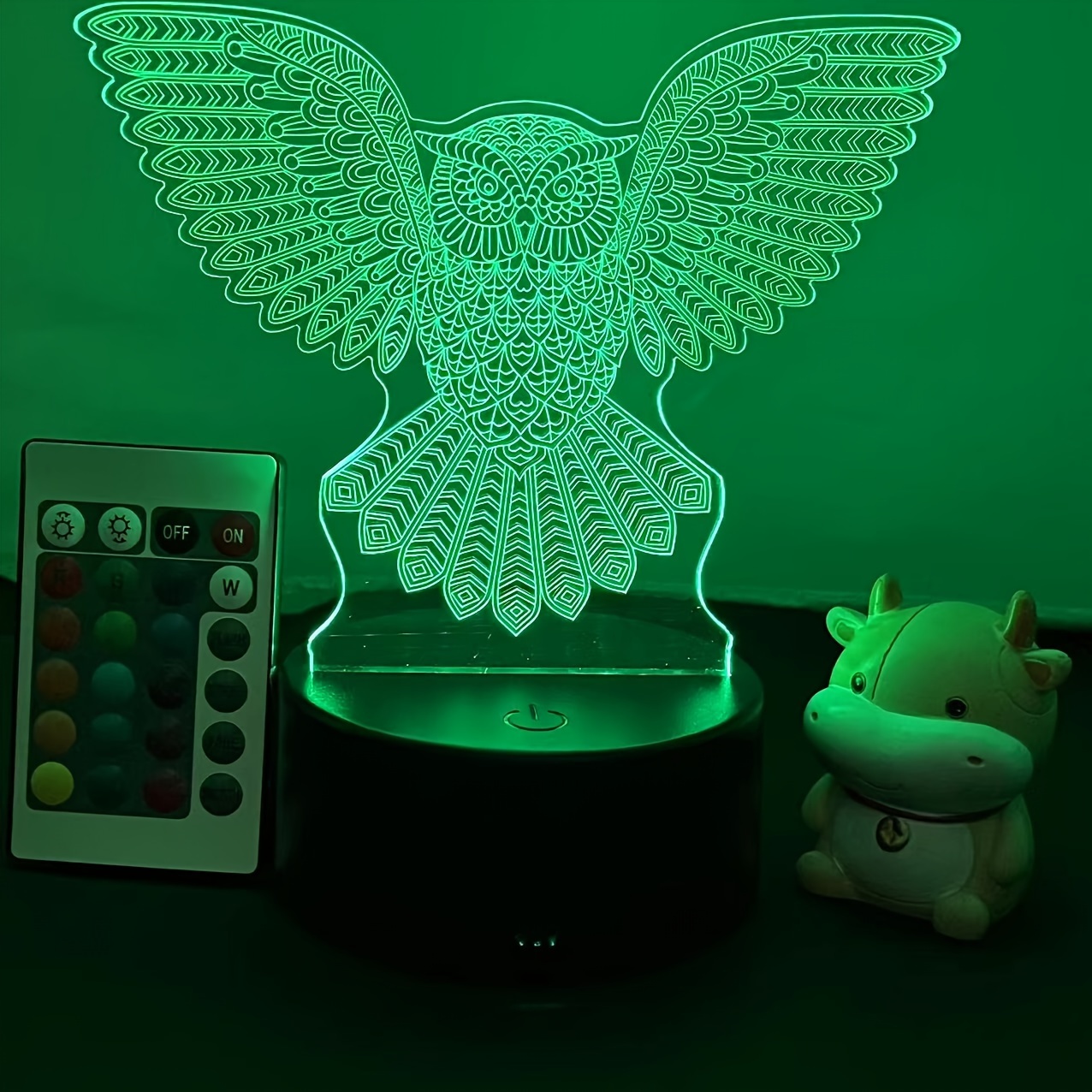 MOSSOM Luz nocturna de ilusión 3D de Star Wars, 4 patrones con función de  temporizador, lámpara de noche LED de juguetes de Star Wars, regalos de