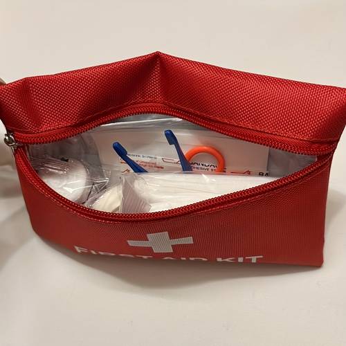 1set complete first aid kit for home car camping and hiking including scissors and tweezers portable and durable 2 sizes from red additions first aid kit