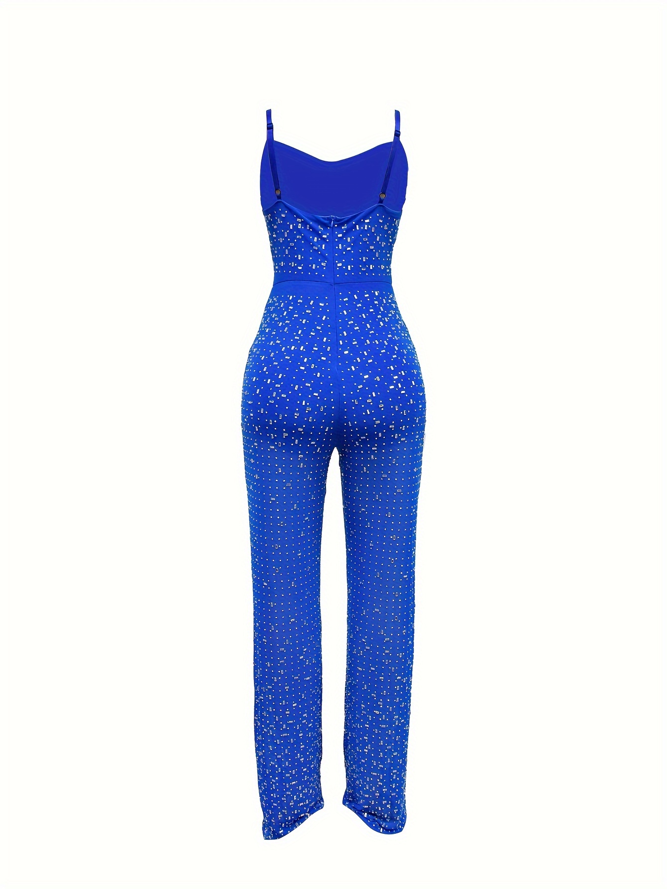 FNKDOR Tuta patchwork da donna elegante estiva con spalline sottili
