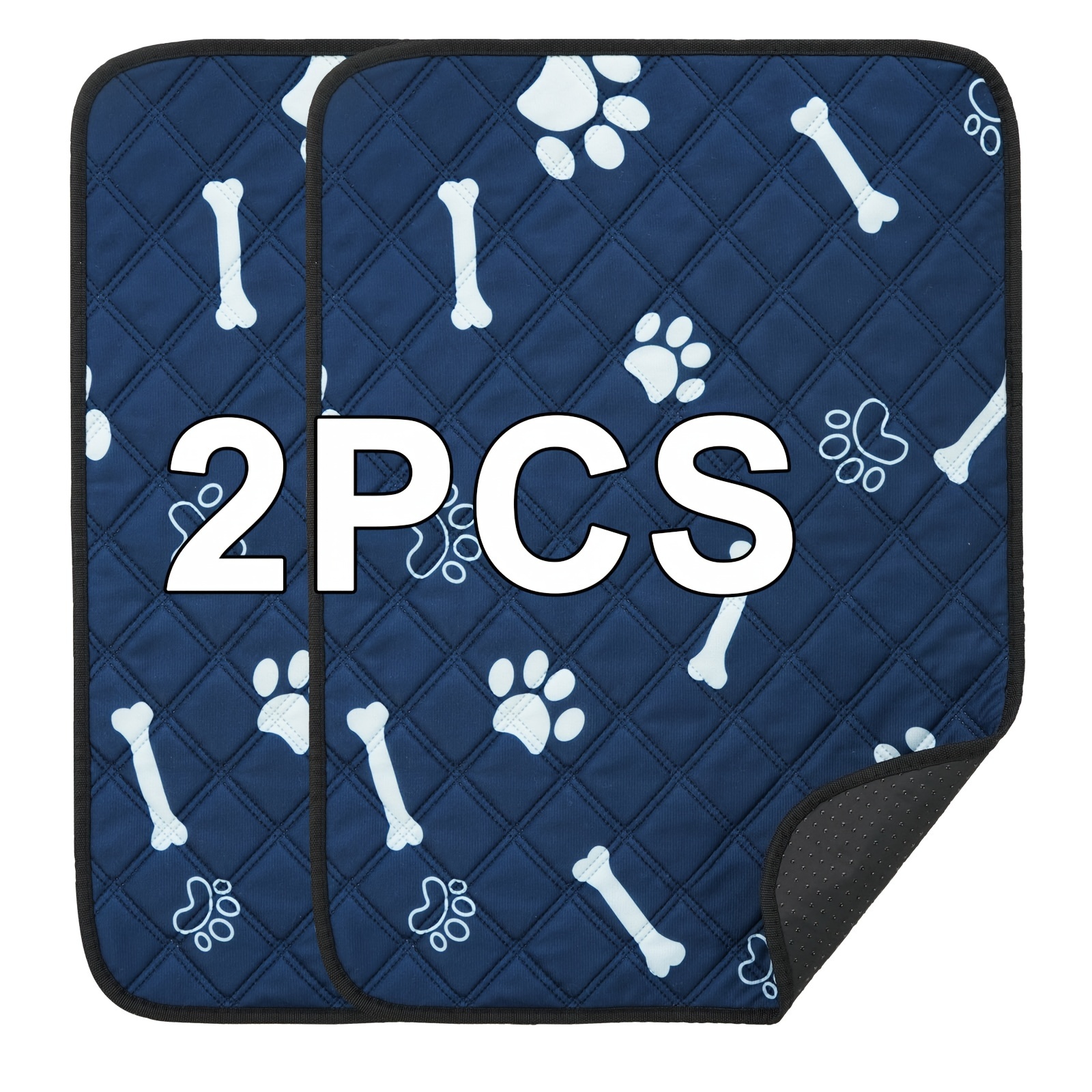 TEMU Washable & Reusable Dog Training Pads - Absorbent, Leak-proof Pet Urine Mats With Non-slip Waterproof Backing For Dogs And Cats