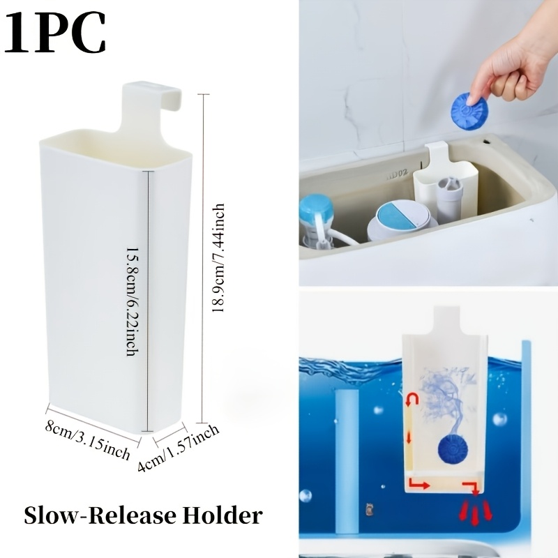 Toilet Solid Dispenser Tank Replacement Part | Plastic, Contemporary Style, No Electricity Needed, Extends