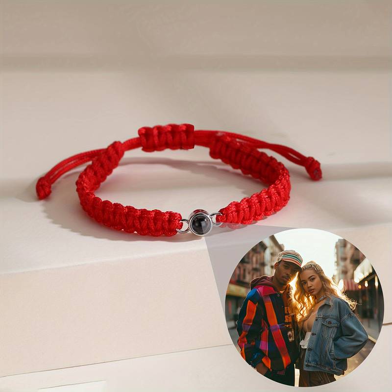 Bracciale Con Perline In Giada Naturale E Messaggio Romantico - Regalo Di San Valentino Per Fidanzata O Moglie