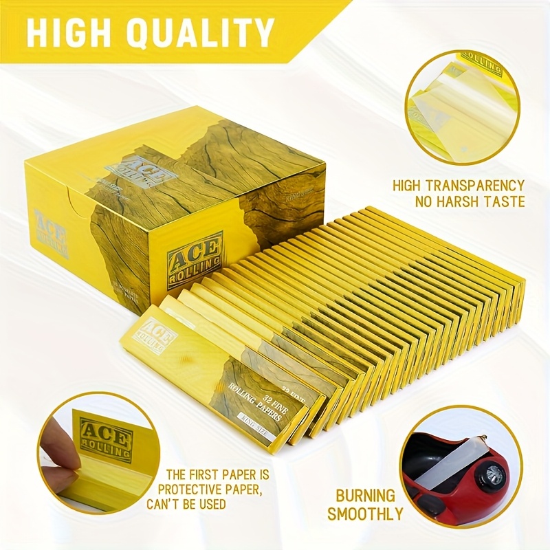 25 booklets bulk discount ace style cigarette rolling