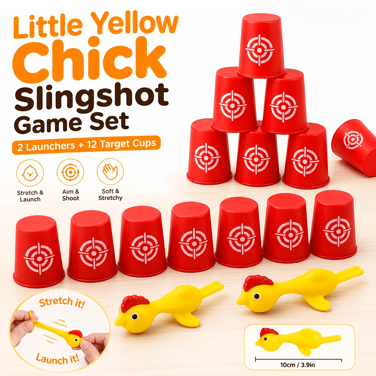 Little Yellow Chick Slingshot Game Set