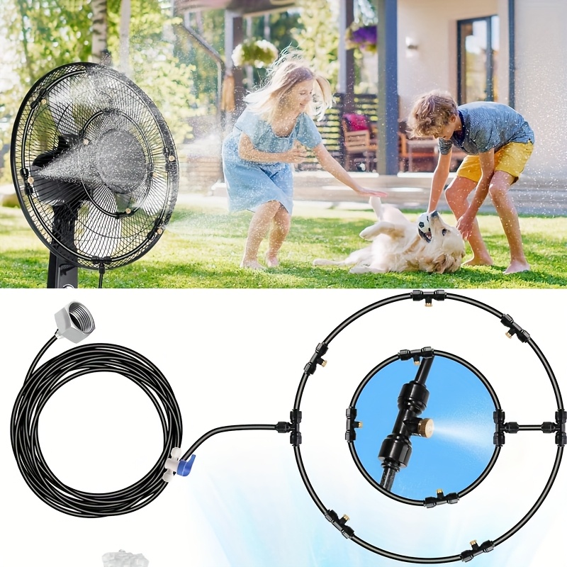 outdoor garden mist fan system spray hose ideal yards Temu Saudi