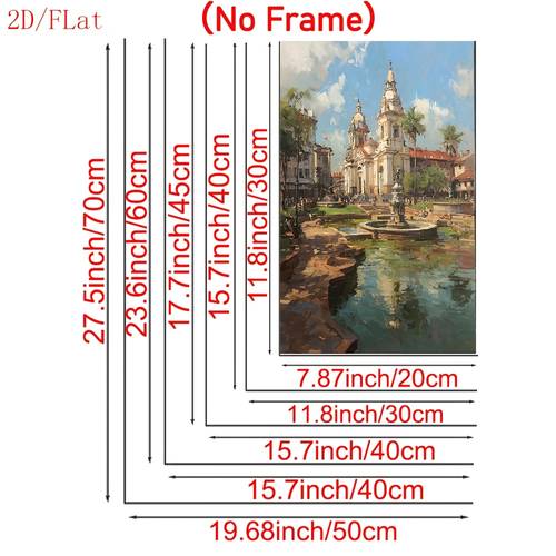 , 2d ramlös paraguay konsttryck, stadssilhuett väggdekor, utskrivbar fontänmålning, sydamerikansk ögonblicksbild, kreativ canvasväggkonst för hemmet, sovrum, kök, vardagsrum, badrum, , café, kontor, toalett, rumskonst canvasväggkonstaffisch, 2d
