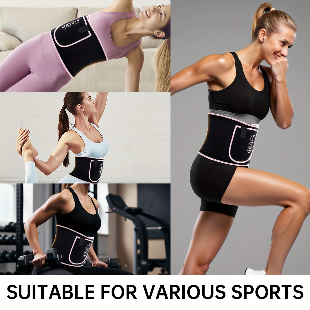 Slimming Belt Waist Trainer While Running Exercising Running In