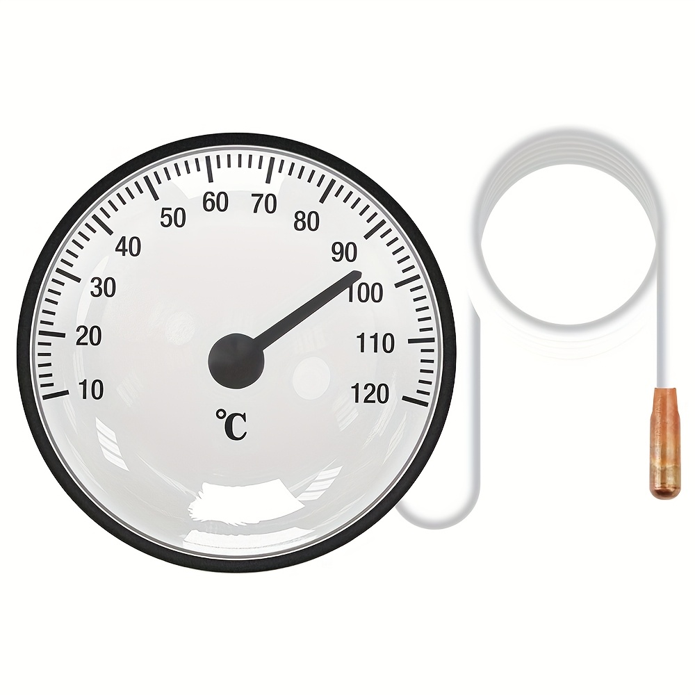 TEMU Tragbares Thermometer mit - Hochpräzises Thermometer für Outdoor, Aquarium & Haushalt, Analoges Display Thermometer mit , Keine Montage