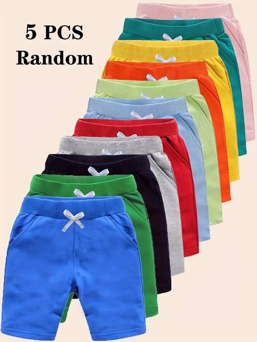 random 5 summer short shorts for teenagers casual solid color shorts loose shorts elastic waistband and teen clothing outdoor random 5