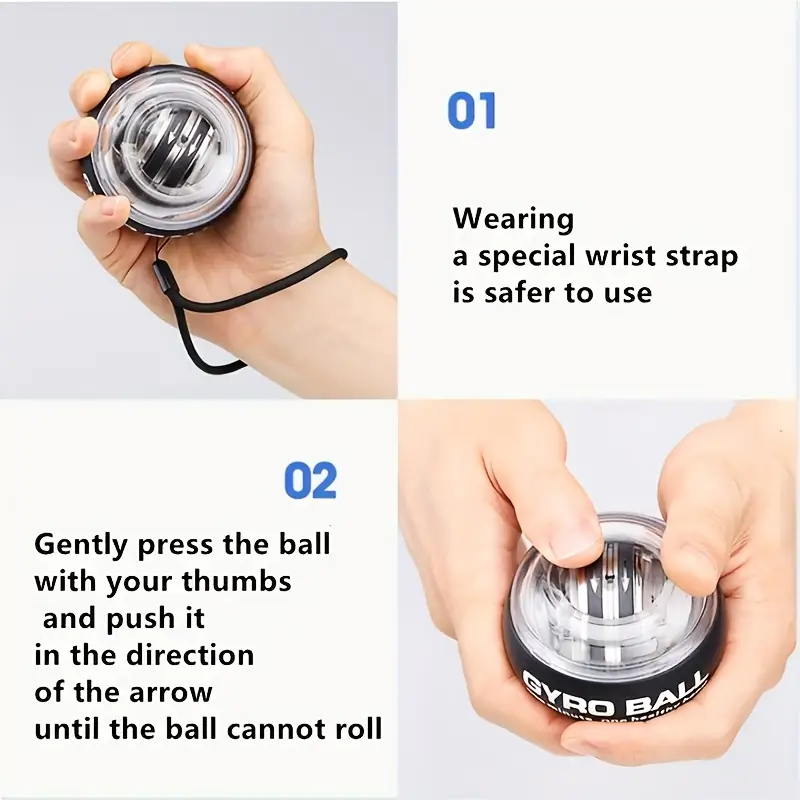 1pc wrist training ball with carrying strap suitable for hand exercise wrists forearms strength training rehabilitation details 0