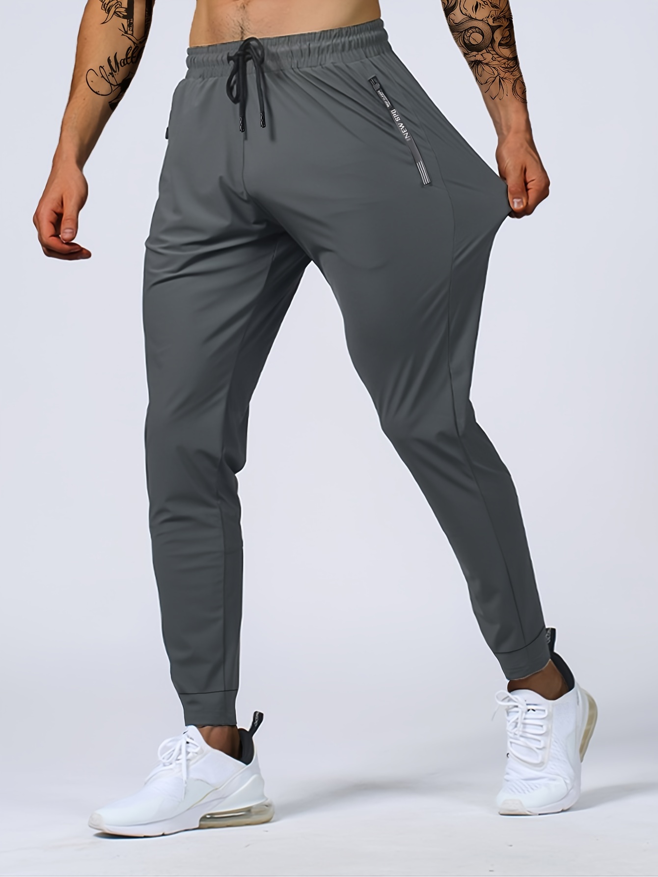 Men's Activewear Capri Sports Pants Drawstring Quick Dry - Temu