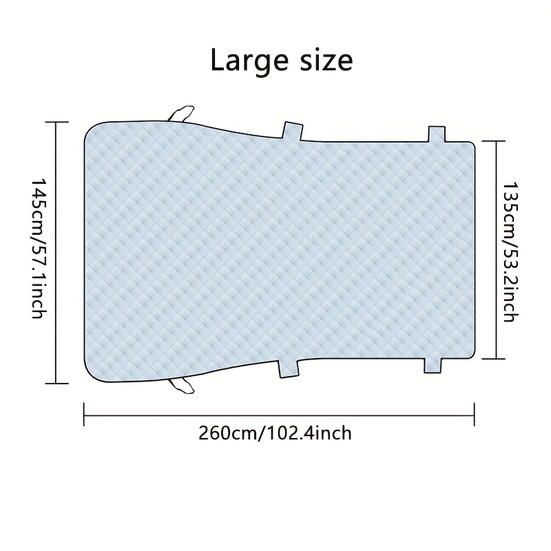 TEMU The Top Of -car Cover, And The Sunroof Cover Are Suitable For Ice And Snow And The Sun. The Outdoor And Indoor Car Covers Provide Uv Protection