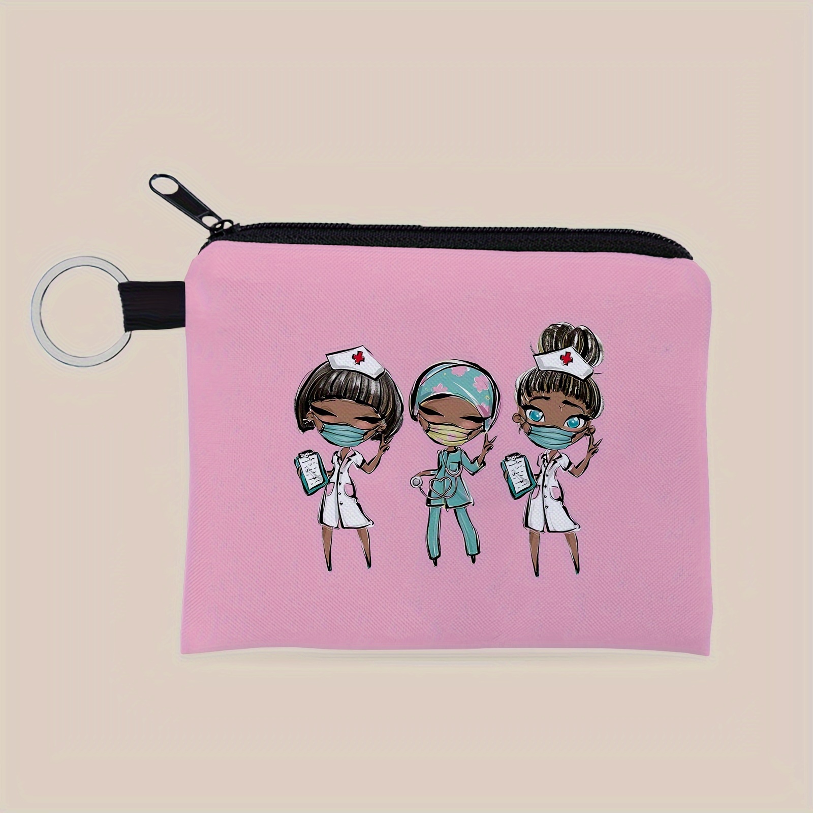 

1pc Nurse Small Purse, Portable Keyring,