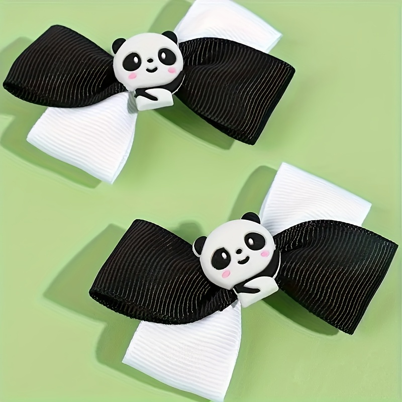 Image of 2pcs Cute Hair Clip With Black And Of ; Cute And Fashionable.