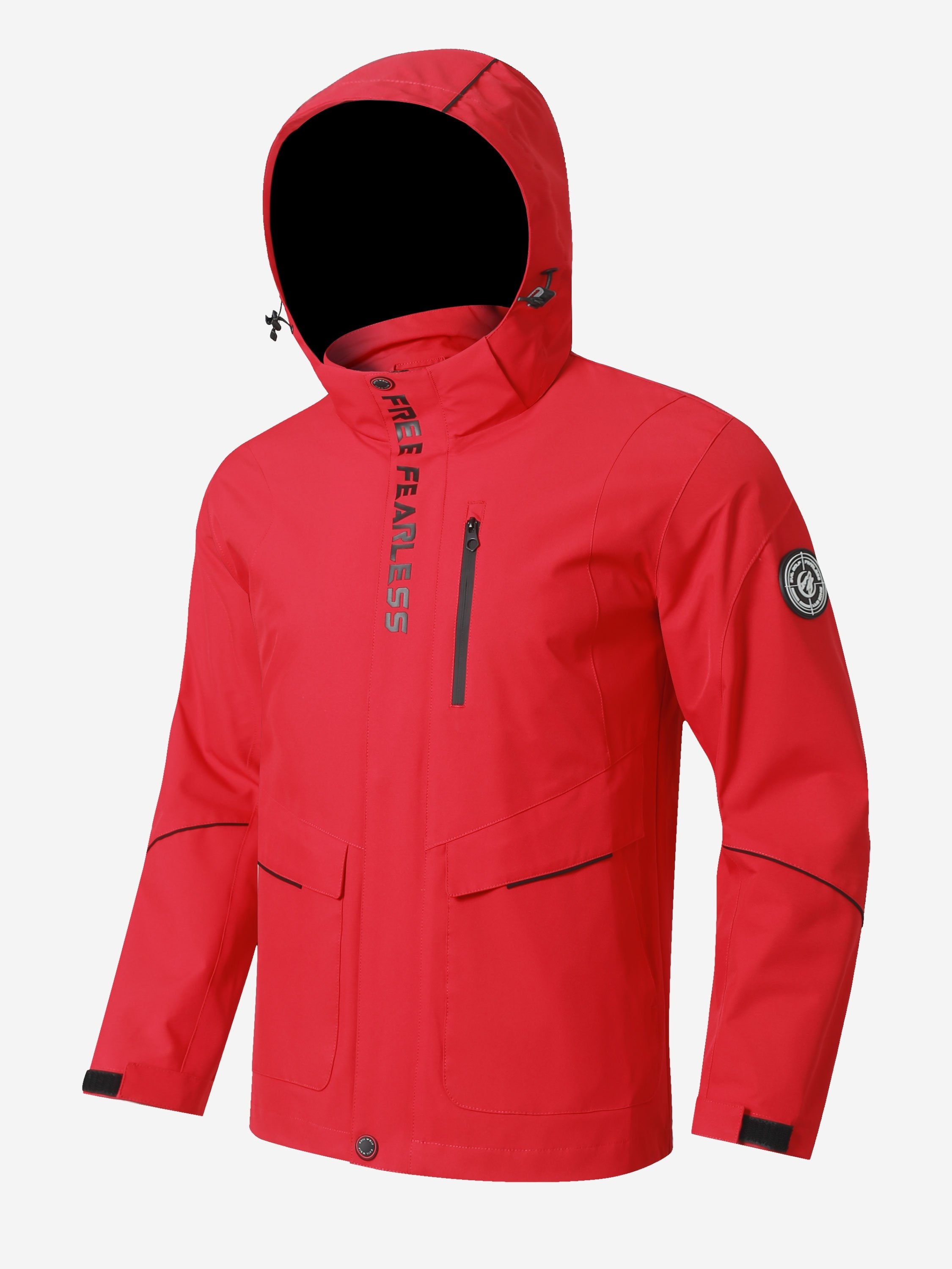 men' hooded windbreaker jacket yellow accents casual - Temu men' hooded windbreaker jacket yellow accents casual - Temu