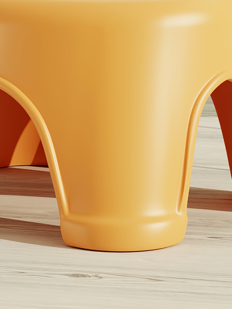 1 thickened stackable sturdy and durable small stool a stylish non slip step stool shoe changing stool   use   bathroom bedroom and living room Product details 3