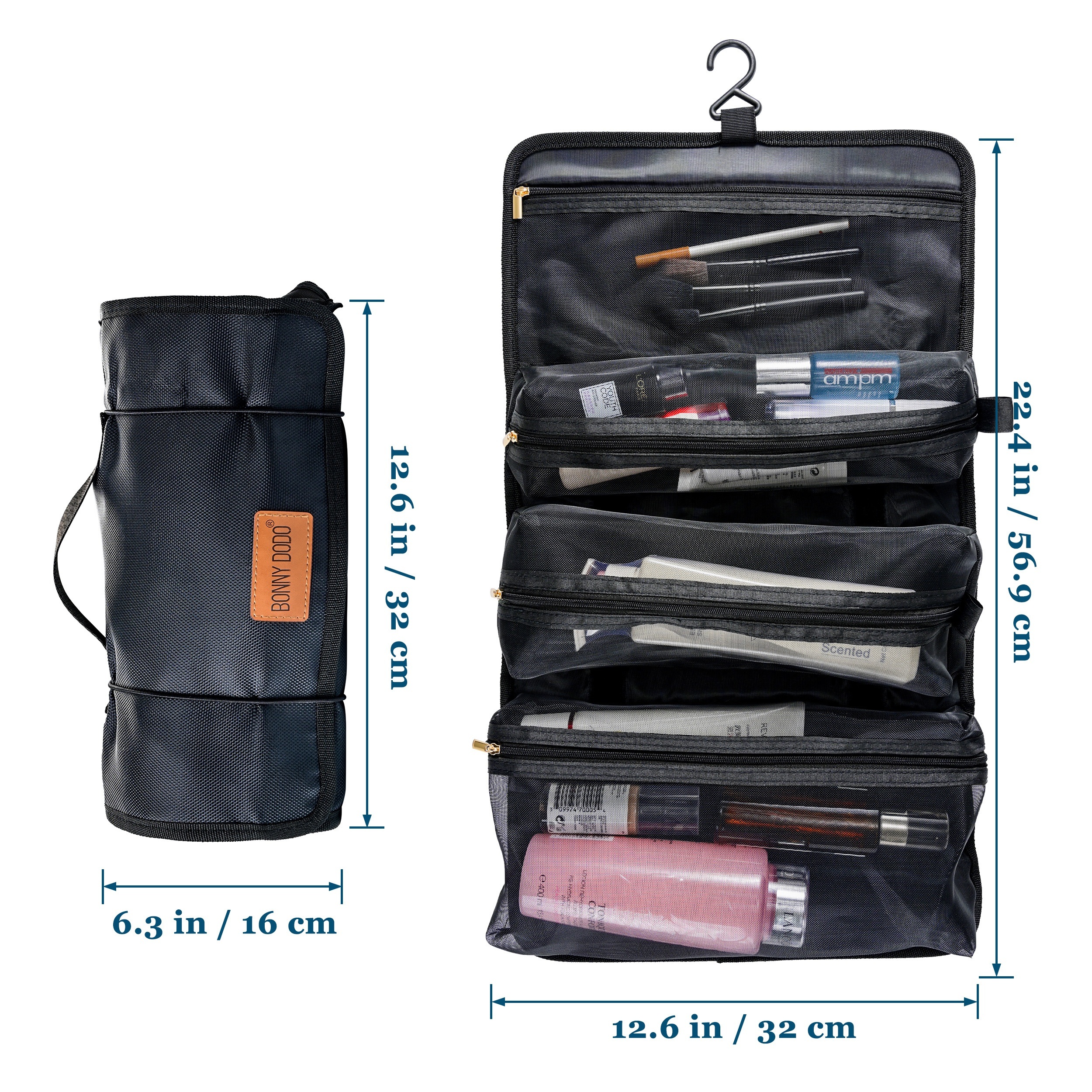 Makeup Organizer Roll Out Wash Bag *etry Bag Can Hanging Small