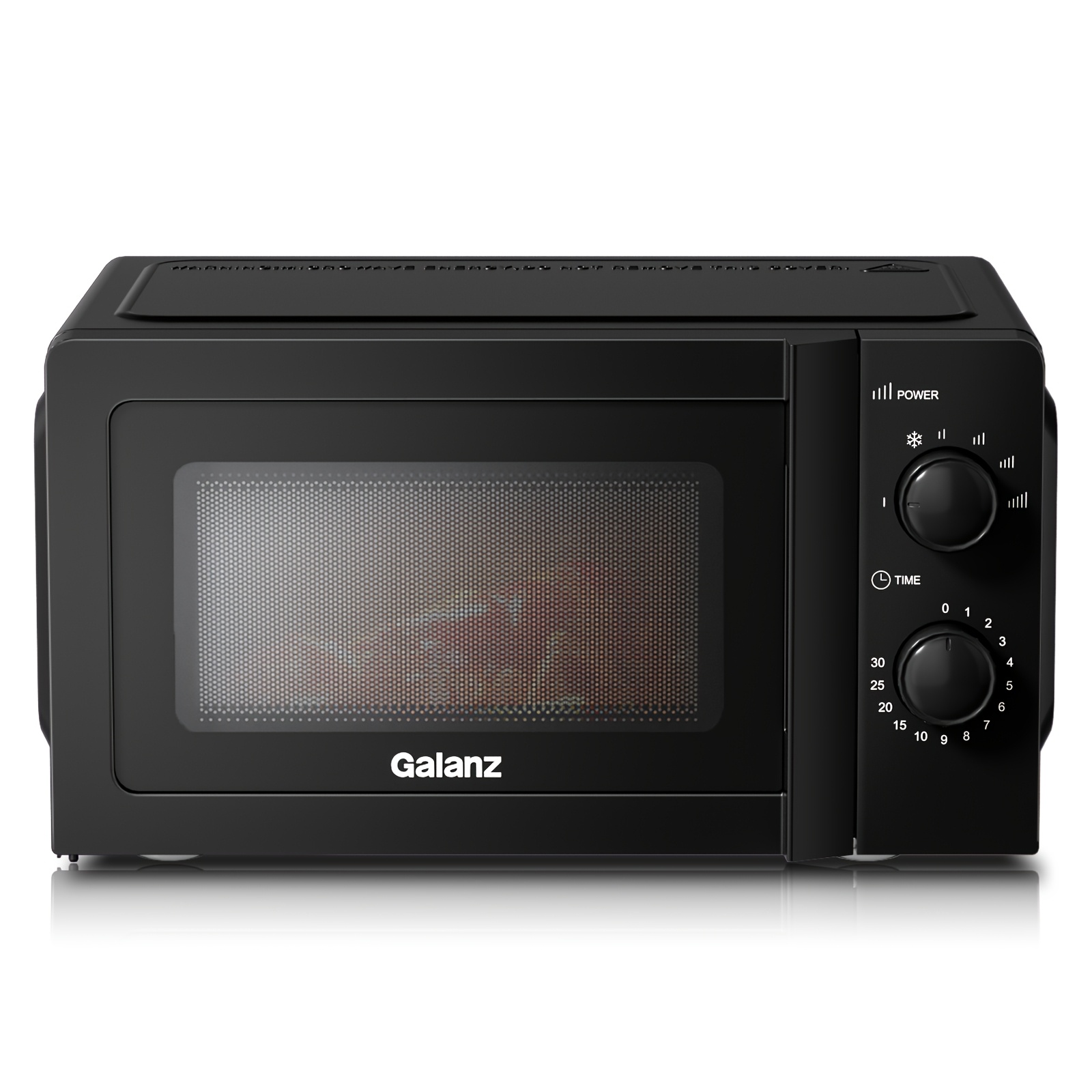 20l Galanz Grand Star , 700w High Power Compact Stainless Cook & Digital Clean, Black/beige, For Home Kitchen Office Dorm