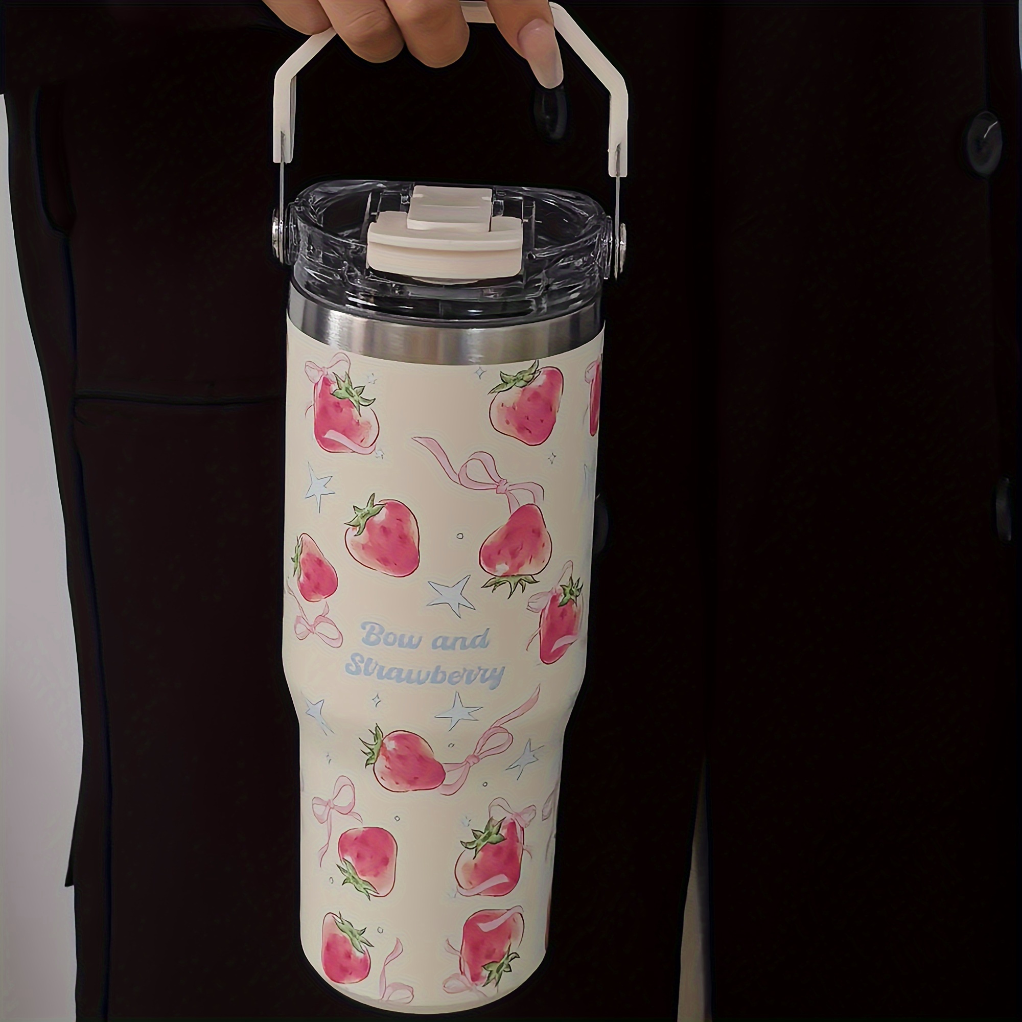 ストロベリースタンドシリーズ断熱タンブラー 33.44oz ステンレス製