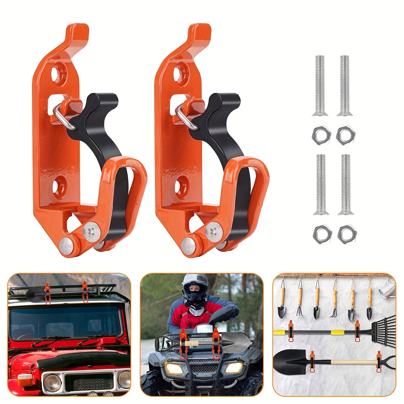 TEMU 2pcs Quick Release Shovel & Axe Mounts, Fire Clamp, For & , Flexible Fastener Kit