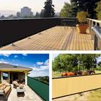 6x50ft privacy screen fence heavy duty fencing shade cover 170gsm 90 blockage mesh shade net for wall garden yard backyard 6 ft x 50 ft dark green